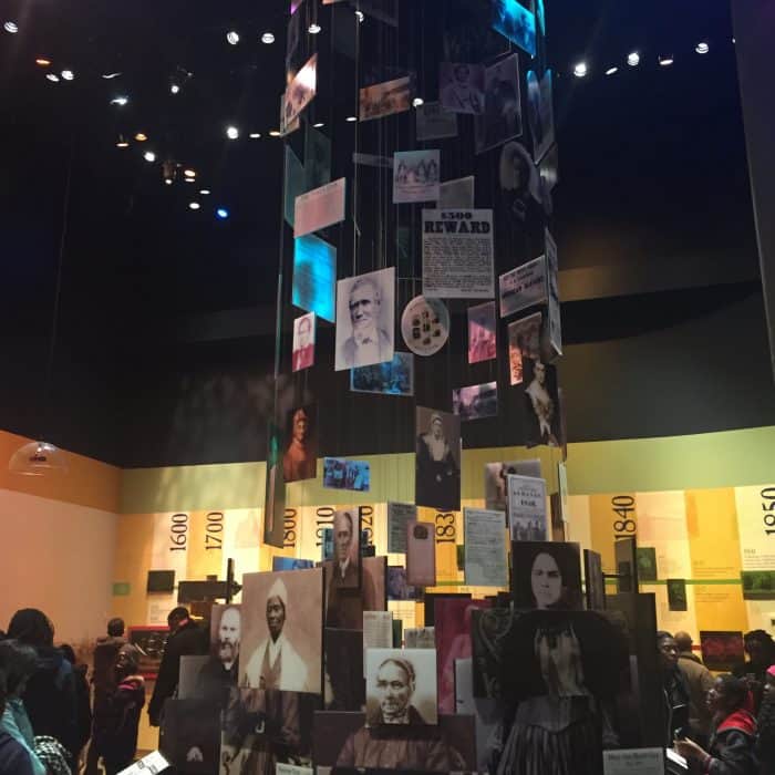 exhibit at the National Underground Railroad Freedom Center in Cincinnati