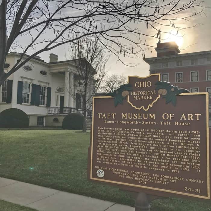 Taft Museum of Art in Cincinnati Ohio