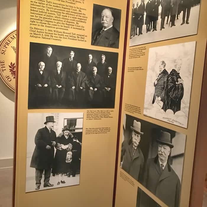 exhibit at William Howard Taft National Historic site