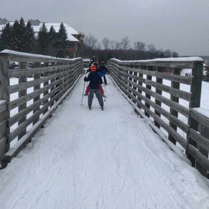ski bridge Schuss Mountain