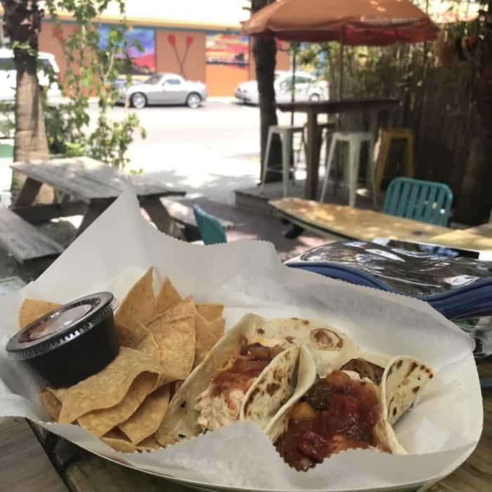 Blackened Fish Tacos at Pearly's Beach Eats in Clearwater, FL