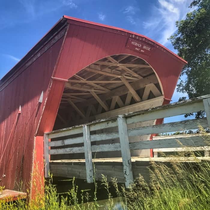 Hogback Covered Bridge in Iowa