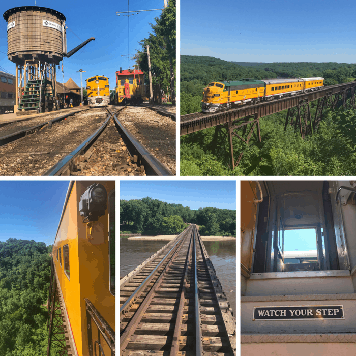 train bridge for Boone and Scenic Valley Railroad in Iowa