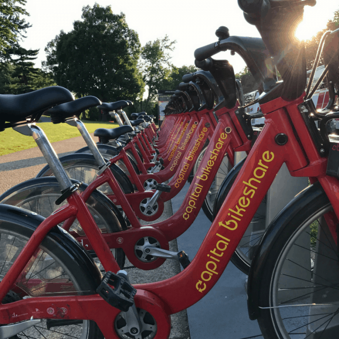 Captial Bikeshare bike rentals in Washington DC