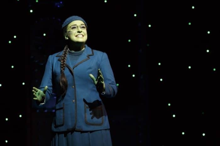 Jessica Vosk as Elphaba 3. Photo by Joan Marcus