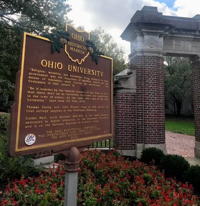 Ohio University Sign