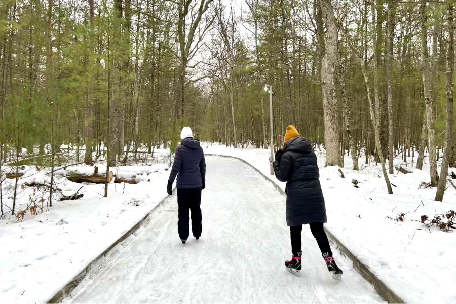 An Ice Skating Trail in the Woods That You Need to Visit