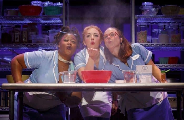 Charity Angel Dawson Desi Oakley and Lenne Klingaman in the National Tour of WAITRESS Credit Joan Marcus 0769r