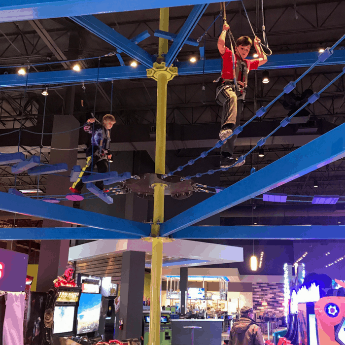 Main Event Entertainment gravity ropes course