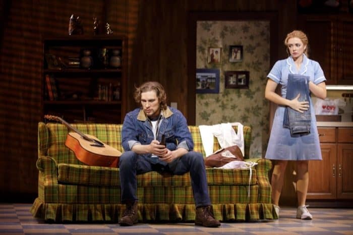 Nick Bailey and Desi Oakley in the National Tour of WAITRESS Credit Joan Marcus 0166r