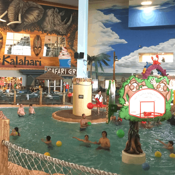 Indoor waterpark at Kalahari Resort in Sandusky, OH