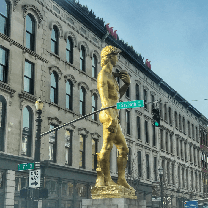 Statue of David 21C Hotel Louisville KY
