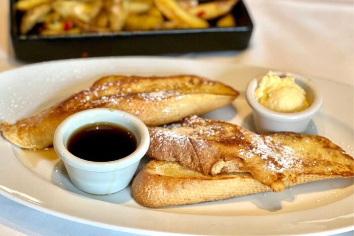 french toast at The Chart House at Golden Nugget