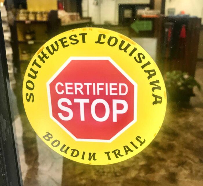 sticker for southwest Louisiana boudin trail