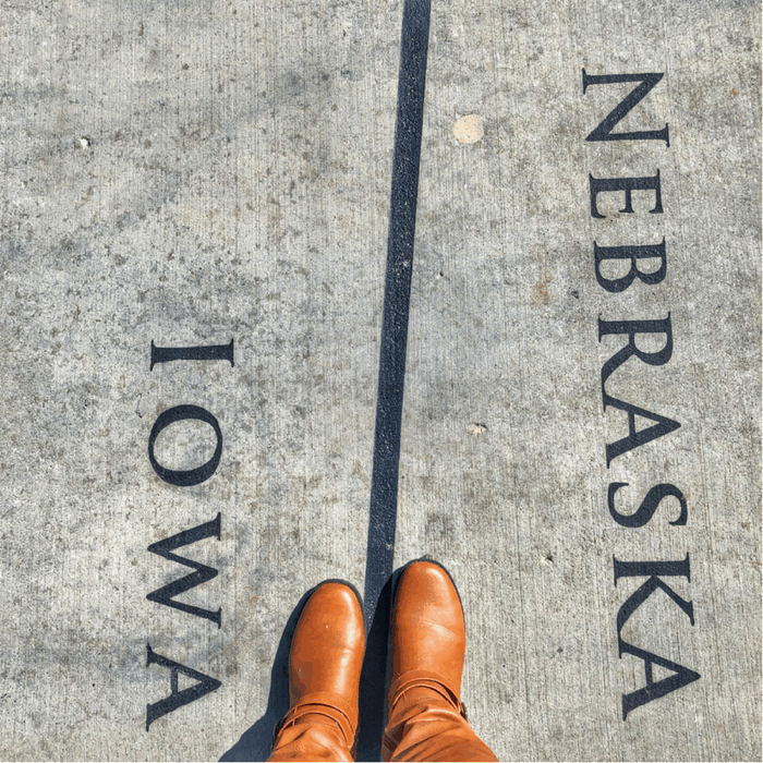 Nebraska Iowa border Bob the Bridge