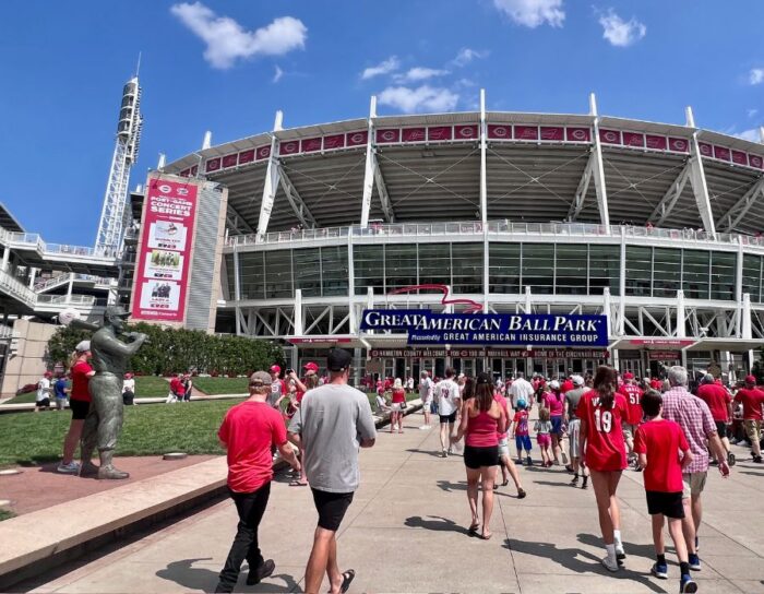 entrance to Great American Ballpark for the Cincinnati Reds