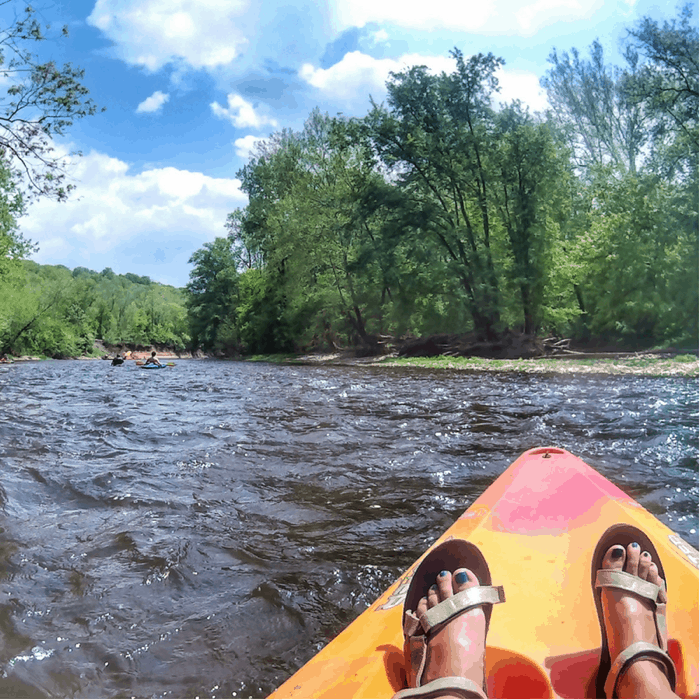 Kayak in the summer