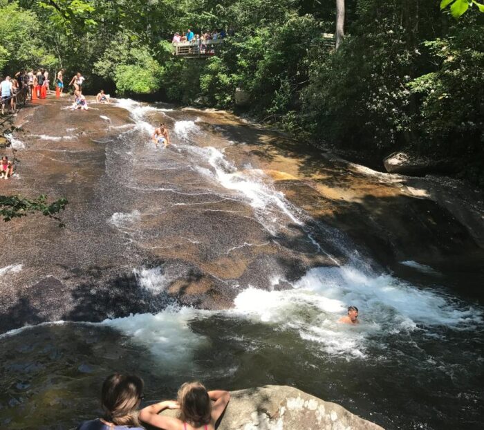 Sliding Rock Natural Waterslide in North Carolina