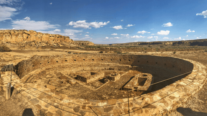 Chaco Canyon in New Mexico