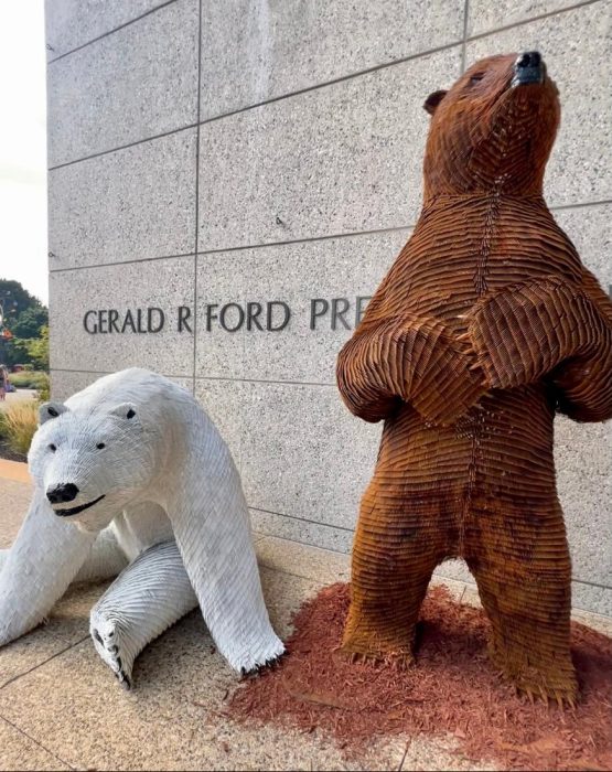 bear art installation at Art Prize in Grand Rapids Michigan