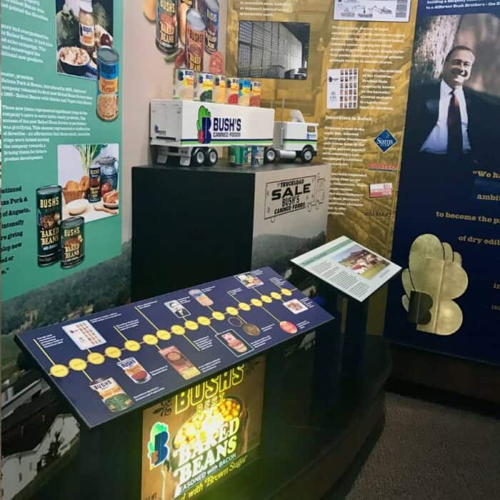 exhibit at Bush's Visitor Center