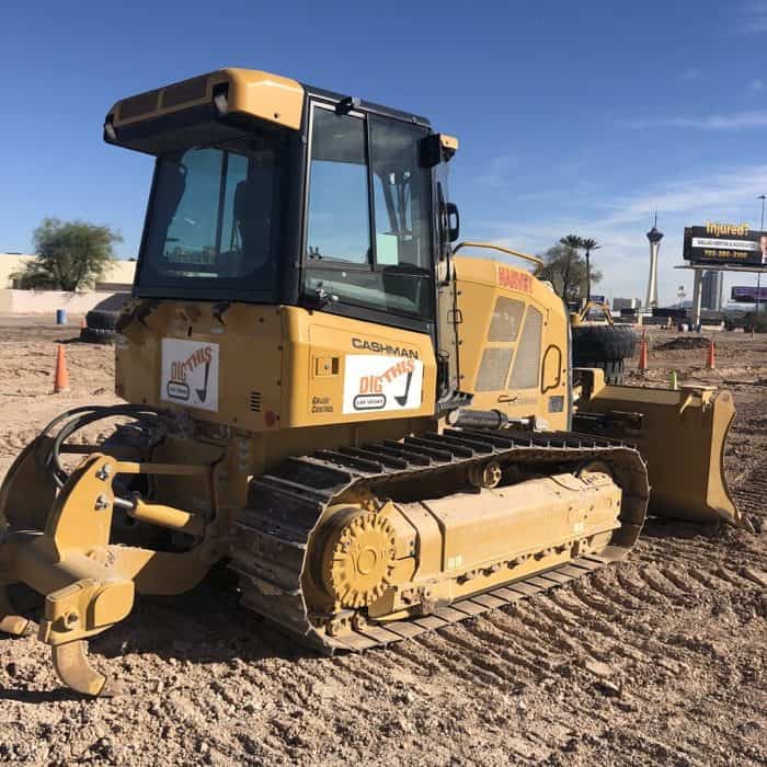 Bulldozer at Dig This Las Vegas