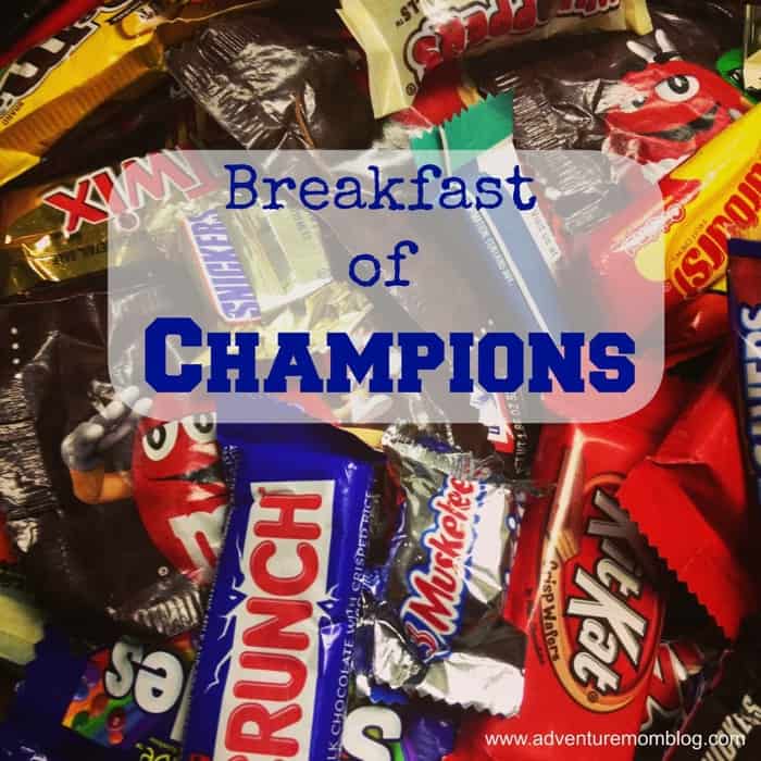 Halloween Candy Breakfast of Champions November 1