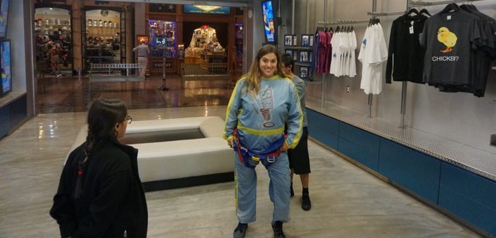 jump suit for Sky Jump at the Stratosphere