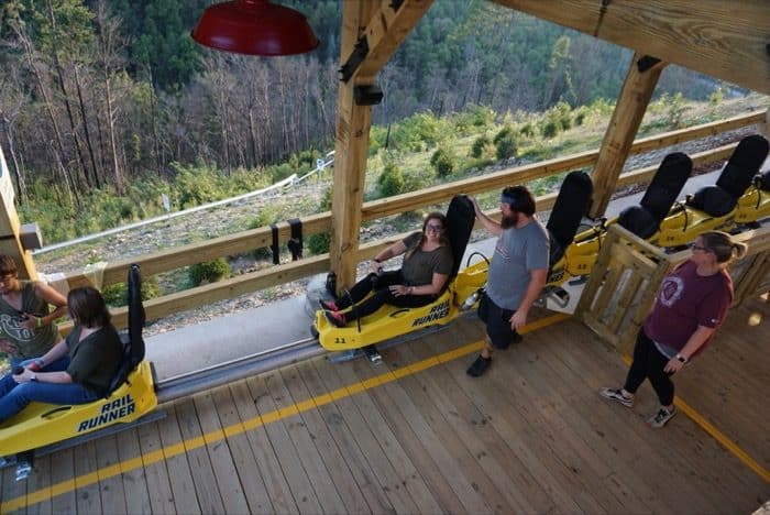 top Anakeesta single rail mountain coaster