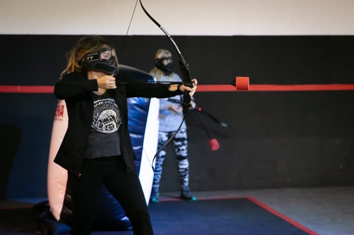 Abenteuer Bogenschießen in der Archery Arena in Cincinnati