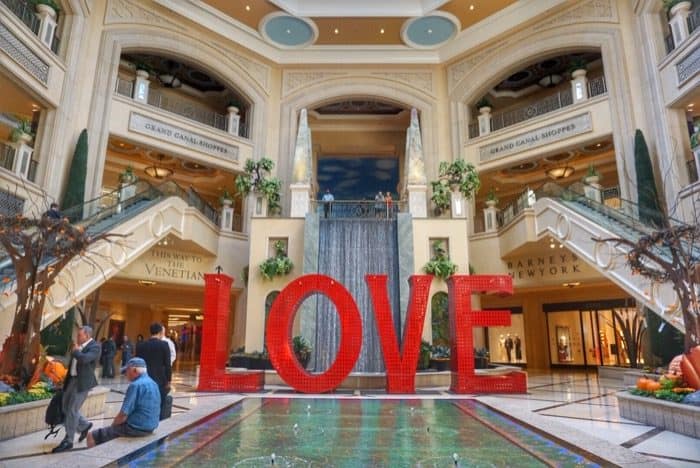 Love sign in Las Vegas