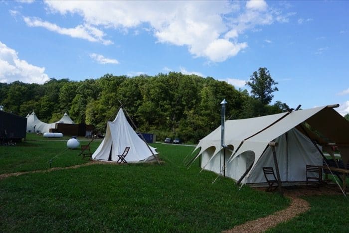 Under Canvas glamping in the Smoky Mountains 