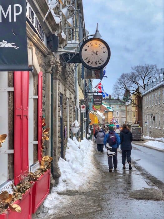 Shopping in Old Quebec City