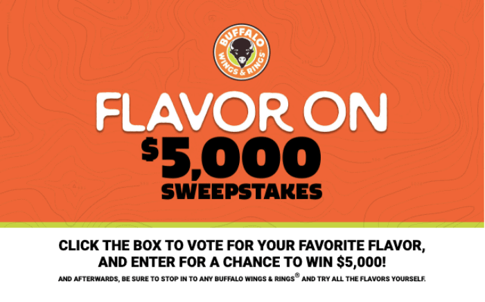 Flavor On Sweepstakes at Wings Rings e1556547853524
