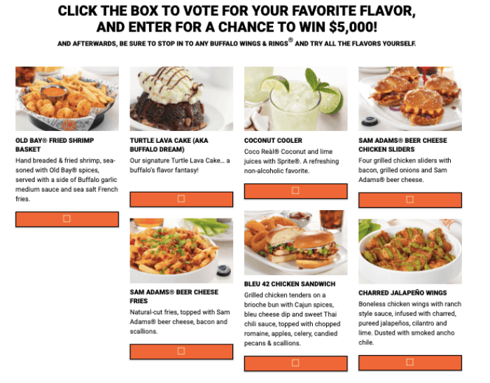 Voting for Flavor On Sweepstakes at Wings Rings e1556549002200