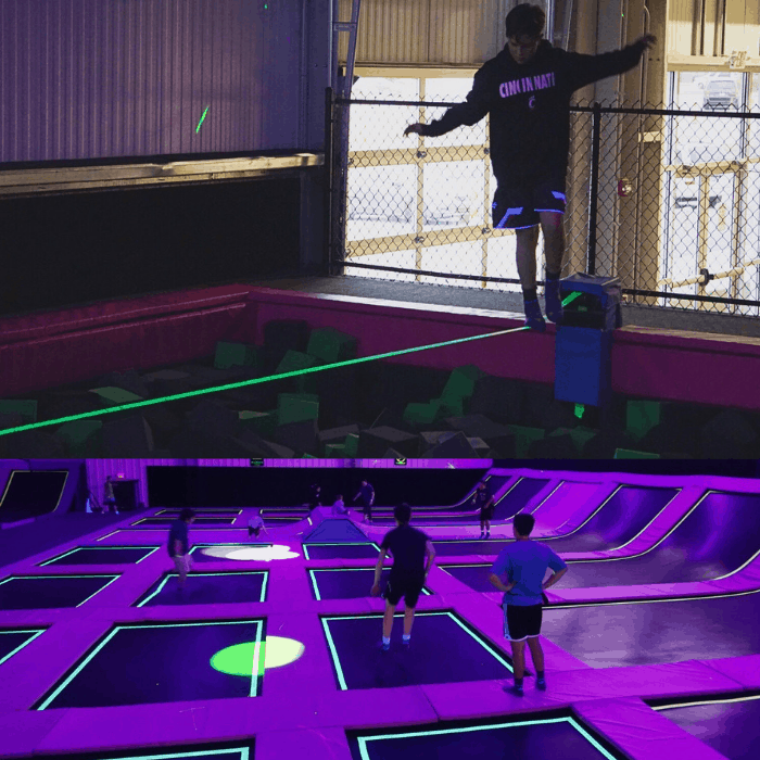 activities at the trampoline park at Silverlake Active Entertainment Center 2