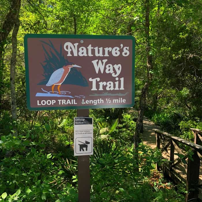Nature's Way Trail at Gulf Islands National Seashore at Davis Bayou in Ocean Springs, MS