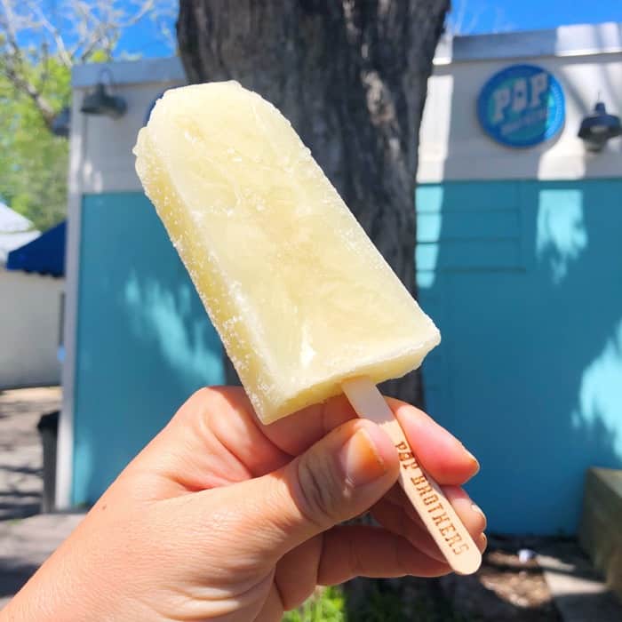 artisan popsicle at Pop Brothers