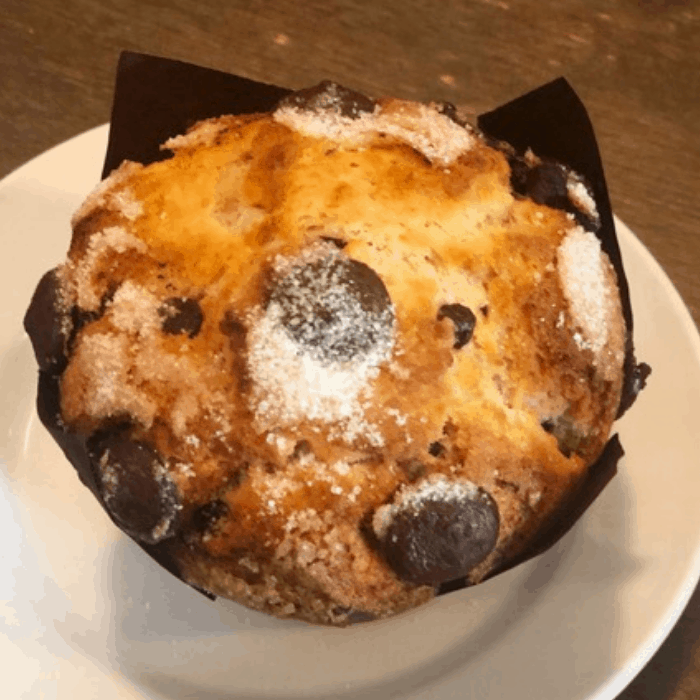 Chocolate Chip Muffin at Mockingbird Cafe in Bay St. Louis, MS