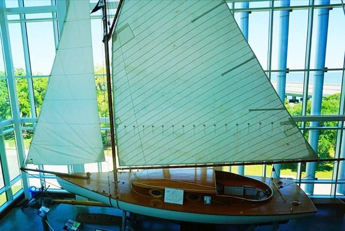 sailboat at Maritime Seafood Industry Museum