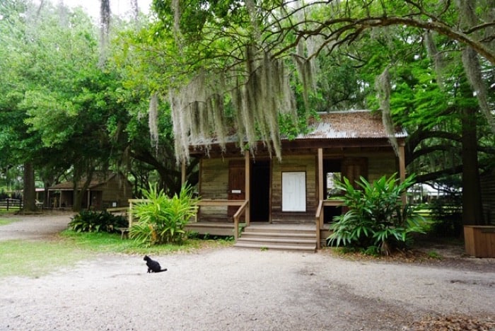 slave quarters at Destrehan Plantation in Louisiana