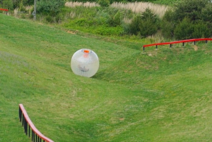 zorbing in Pigeon Forge