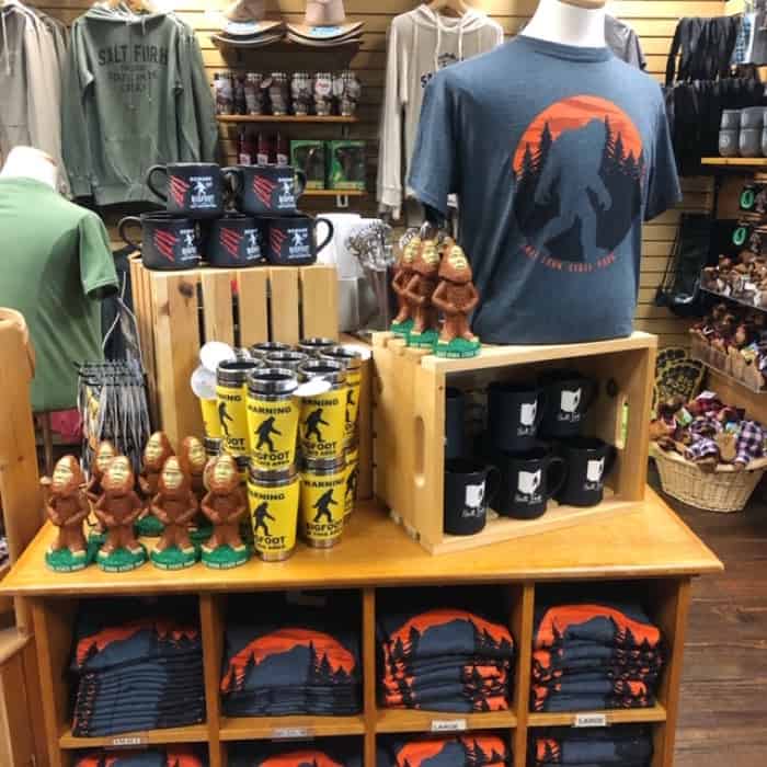 Bigfoot merchandise at Salt Fork Lodge & Conference Center