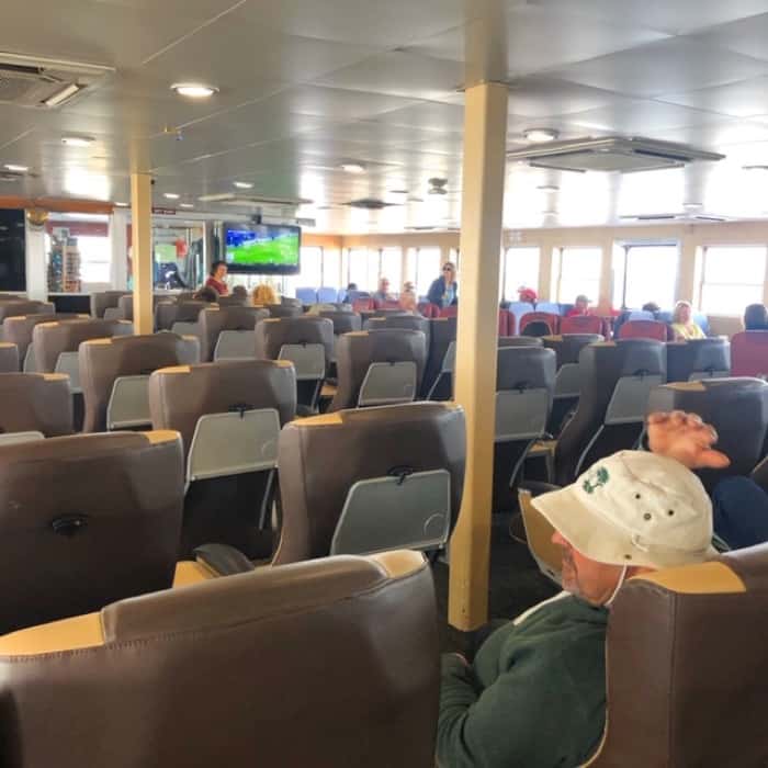 Cape May Lewes Ferry indoor seating