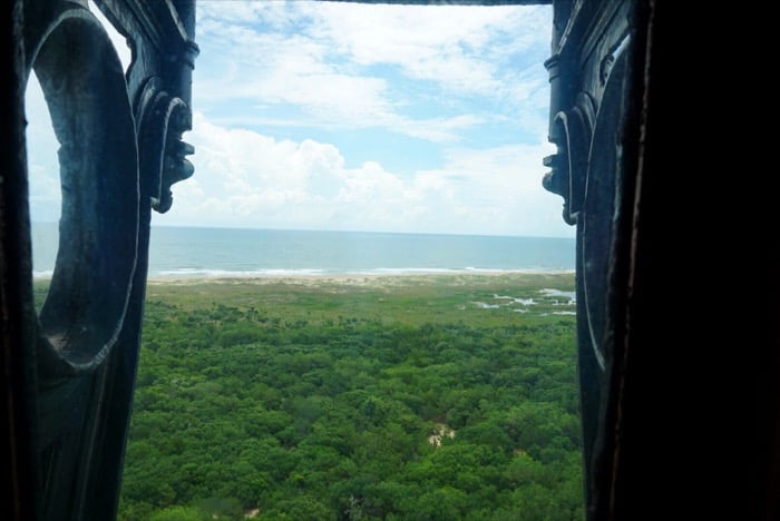 a view from inside Cape Hatteras Lighthouse 1