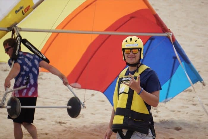 hang gliding lesson with Kitty Hawk Kites