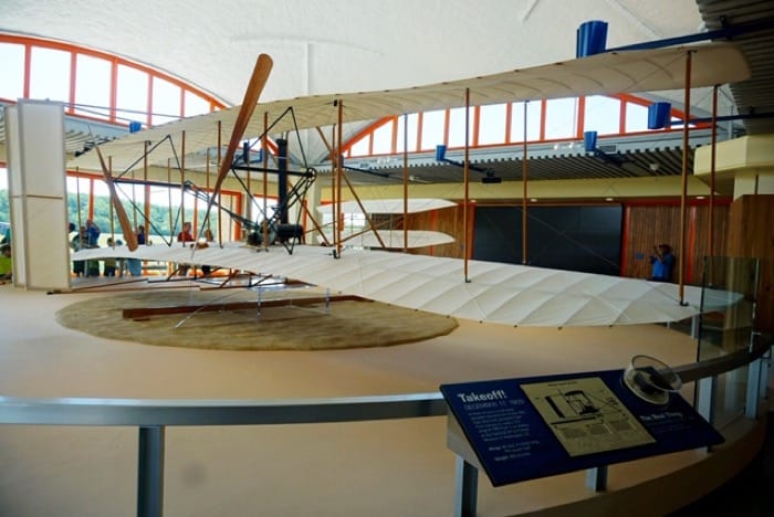 plane at Wright Brothers Visitor Center