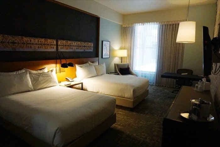 room at 21C hotel in Louisville Kentucky