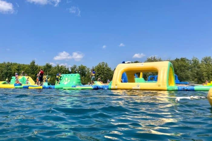 Aqua adventures inflatable obstacle course