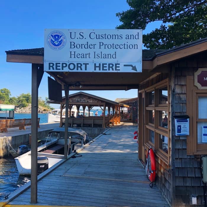 US customs on Heart Island